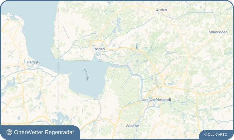 Widget-Vorschau für Oldendorp Wetter-Widget-Vorschau mit Vorhersagedaten für Oldendorp
