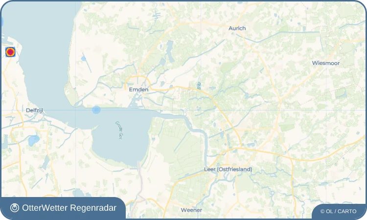 Widget-Vorschau für Oldersum Wetter-Widget-Vorschau mit Vorhersagedaten für Oldersum