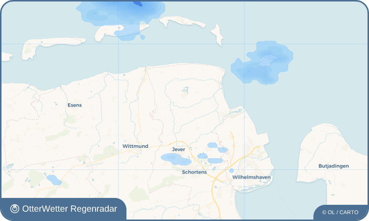 Wetter-Widget-Vorschau mit Vorhersagedaten für Oldorf