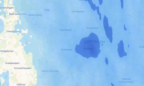 Regenradar Ossenfeld: aktuelle Niederschläge in Ossenfeld und Umgebung, Stand 18. Oktober 2026 um 10:15 Uhr