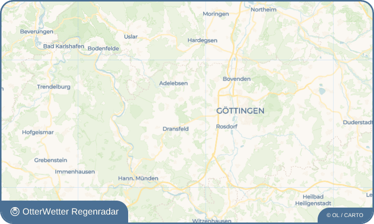 OtterWetter Regenradar-Widget Ossenfeld