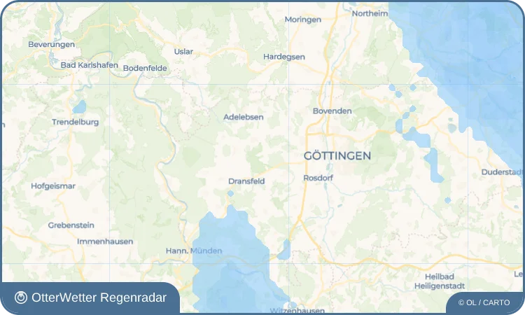 Wetter-Widget-Vorschau mit Vorhersagedaten für Ossenfeld