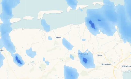 Regenradar Vorschaubild - Aktuelle Niederschläge in Osteraccum und Umgebung