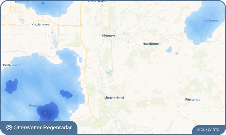 OtterWetter Regenradar-Widget Osterbrock