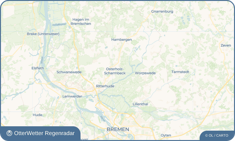 OtterWetter Regenradar-Widget Osterholz