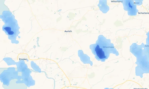 Regenradar Vorschaubild - Aktuelle Niederschläge in Ostersander und Umgebung
