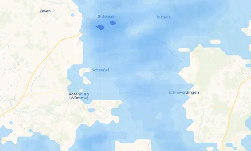 Regenradar Vorschaubild - Aktuelle Niederschläge in Ostervesede und Umgebung
