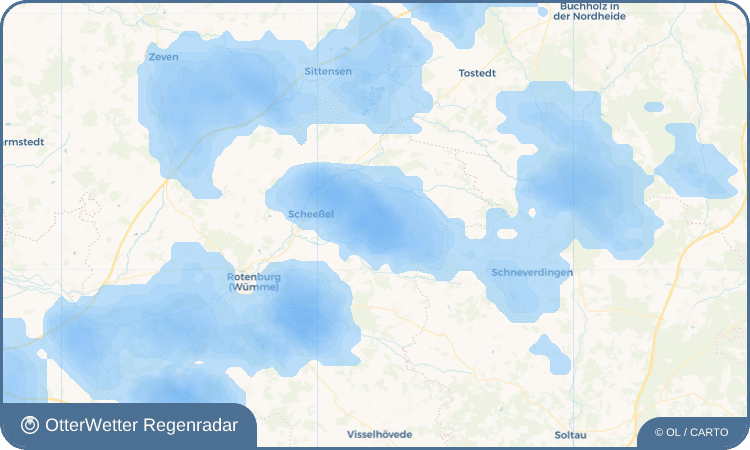 OtterWetter Regenradar-Widget Ostervesede
