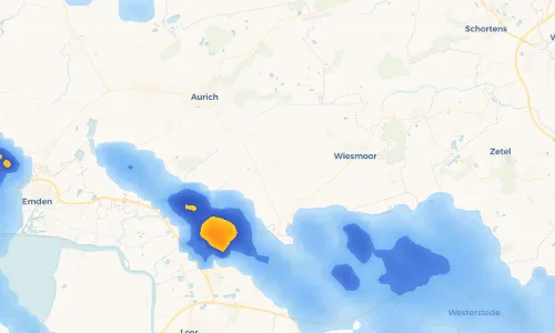 Regenradar Vorschaubild - Aktuelle Niederschläge in Ostgroßefehn und Umgebung