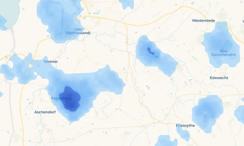 Regenradar Vorschaubild - Aktuelle Niederschläge in Ostrhauderfehn und Umgebung
