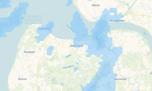 Regenradar Vorschaubild - Aktuelle Niederschläge in Otterndorf und Umgebung