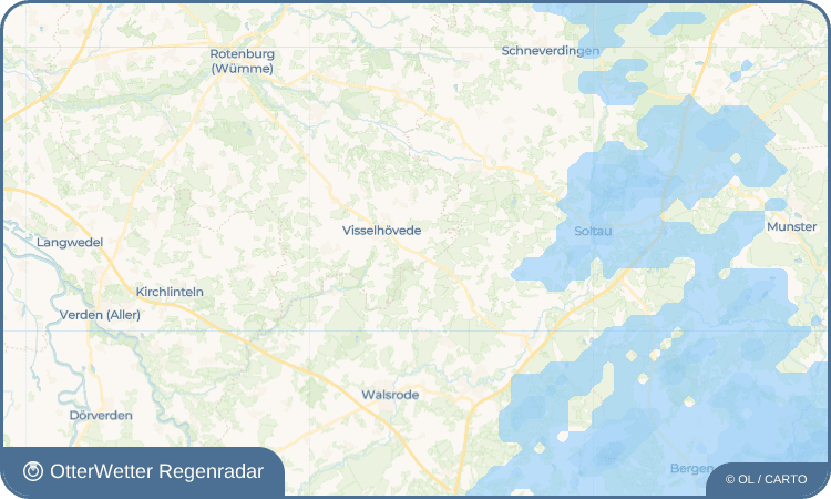OtterWetter Regenradar-Widget Ottingen