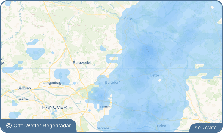 Widget-Vorschau für Otze Wetter-Widget-Vorschau mit Vorhersagedaten für Otze