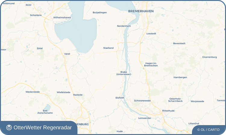 OtterWetter Regenradar-Widget Ovelgönne