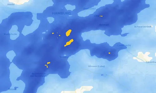 Regenradar-Vorschau: aktuelle Niederschläge in Over und Umgebung