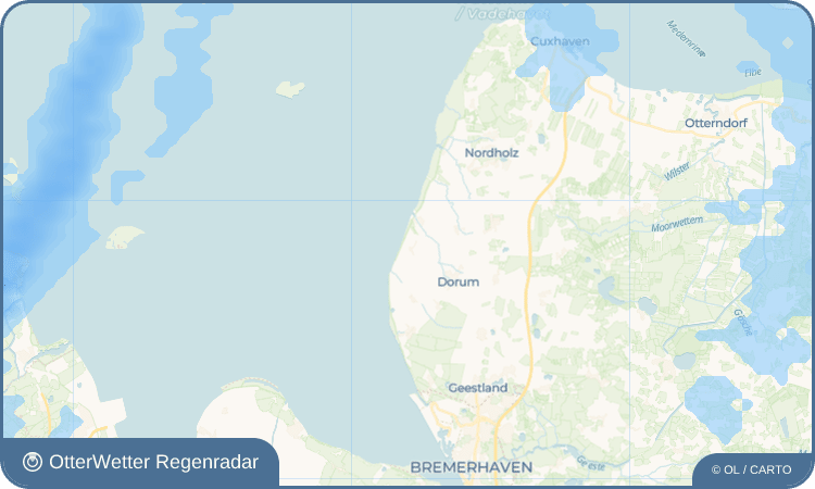 OtterWetter Regenradar-Widget Padingbüttel-Altendeich