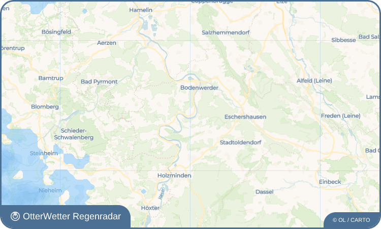 OtterWetter Regenradar-Widget Pegestorf