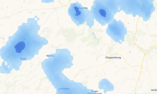 Regenradar Vorschaubild - Aktuelle Niederschläge in Peheim und Umgebung