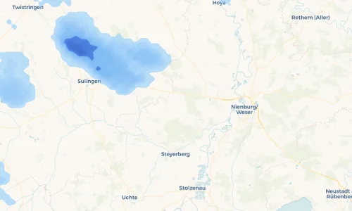 Regenradar Vorschaubild - Aktuelle Niederschläge in Pennigsehl und Umgebung