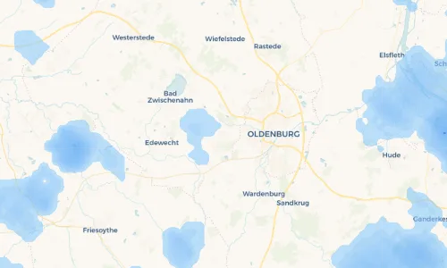 Regenradar Vorschaubild - Aktuelle Niederschläge in Petersfehn I und Umgebung
