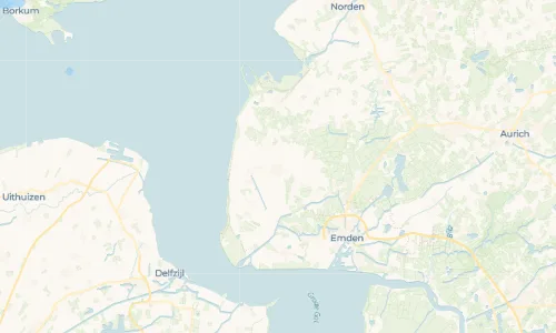 Regenradar Pewsum: aktuelle Niederschläge in Pewsum und Umgebung, Stand 25. Oktober 2026 um 16:30 Uhr