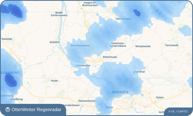 OtterWetter Regenradar-Widget Platjenwerbe