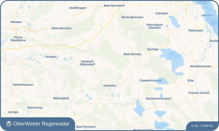 OtterWetter Regenradar-Widget Pötzen