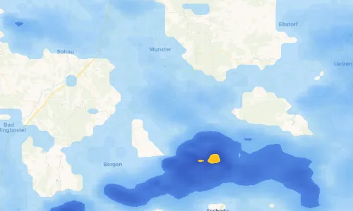 Regenradar Vorschaubild - Aktuelle Niederschläge in Poitzen und Umgebung