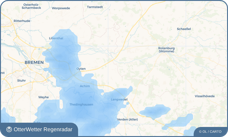 OtterWetter Regenradar-Widget Posthausen