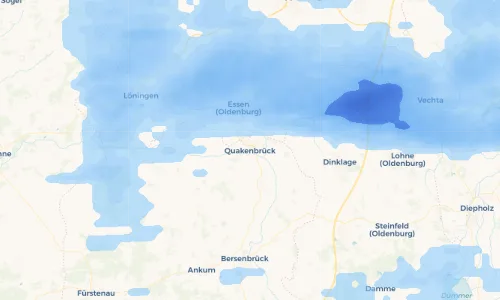 Regenradar Vorschaubild - Aktuelle Niederschläge in Quakenbrück und Umgebung