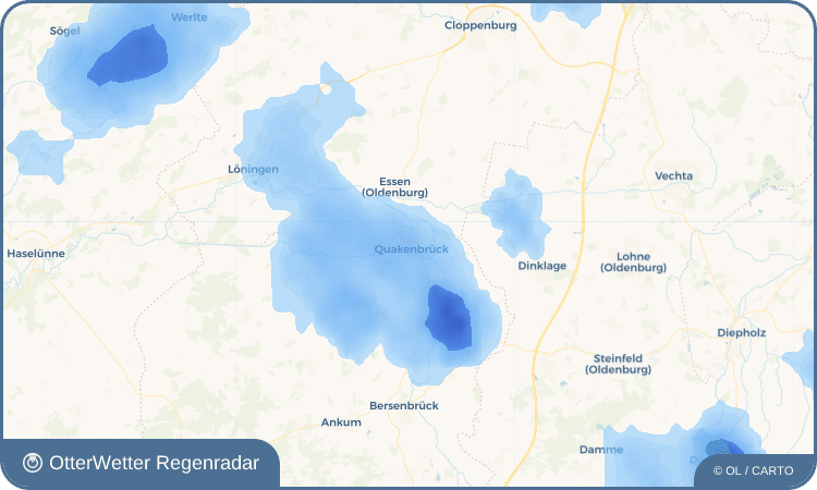 OtterWetter Regenradar-Widget Quakenbrück