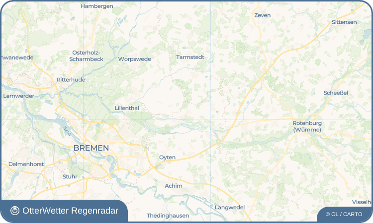 OtterWetter Regenradar-Widget Quelkhorn