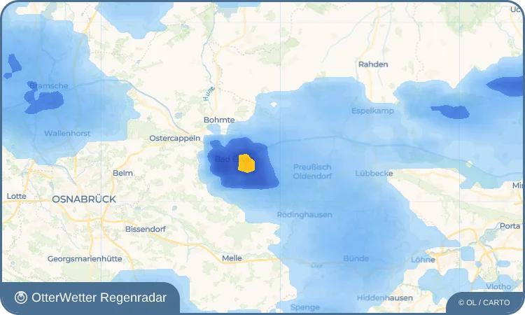 Wetter-Widget-Vorschau mit Vorhersagedaten für Rabber