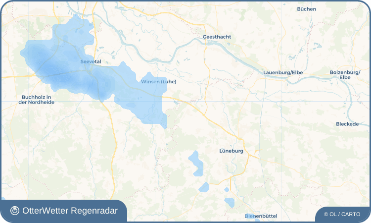 OtterWetter Regenradar-Widget Radbruch