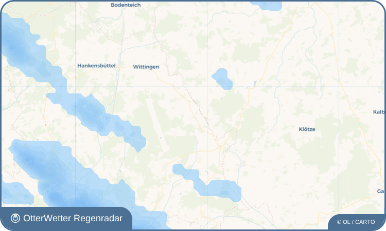 OtterWetter Regenradar-Widget Radenbeck