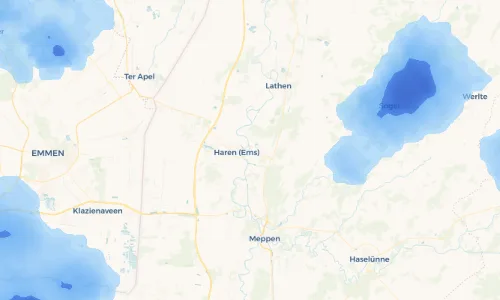Regenradar Vorschaubild - Aktuelle Niederschläge in Raken und Umgebung