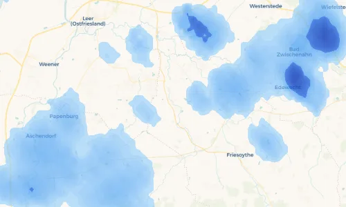 Regenradar Vorschaubild - Aktuelle Niederschläge in Ramsloh - Roomelse und Umgebung