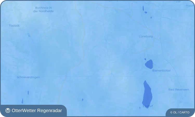 Widget-Vorschau für Raven Wetter-Widget-Vorschau mit Vorhersagedaten für Raven