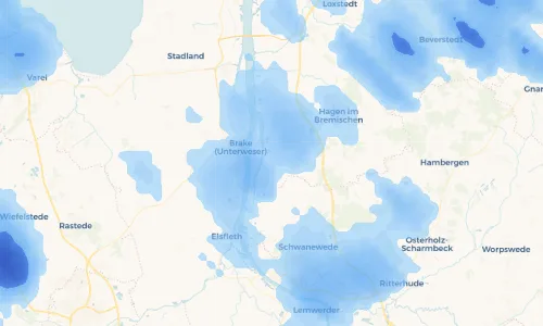 Regenradar Vorschaubild - Aktuelle Niederschläge in Rechtebe und Umgebung