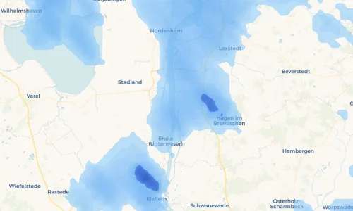 Regenradar Vorschaubild - Aktuelle Niederschläge in Rechtenfleth und Umgebung