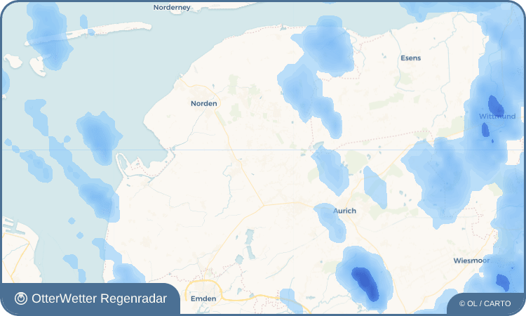 Wetter-Widget-Vorschau mit Vorhersagedaten für Rechtsupweg