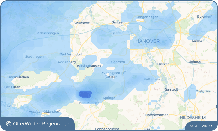 OtterWetter Regenradar-Widget Redderse