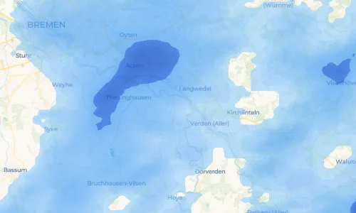 Regenradar-Vorschau: aktuelle Niederschläge in Reer und Umgebung