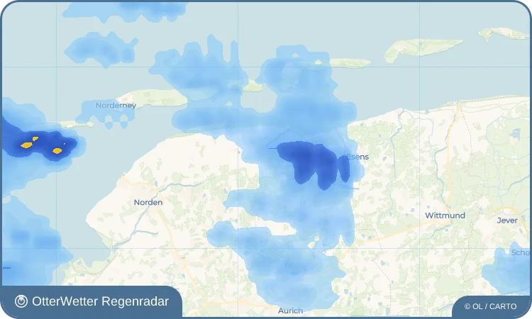 Widget-Vorschau für Reersum Wetter-Widget-Vorschau mit Vorhersagedaten für Reersum