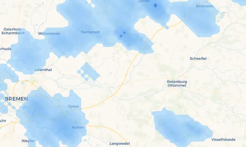 Regenradar Vorschaubild - Aktuelle Niederschläge in Reeßum und Umgebung