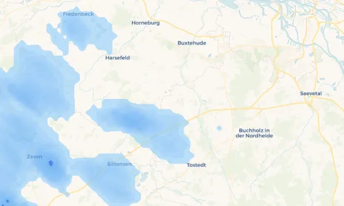 Regenradar Vorschaubild - Aktuelle Niederschläge in Regesbostel und Umgebung