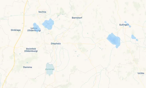 Regenradar Vorschaubild - Aktuelle Niederschläge in Rehden und Umgebung