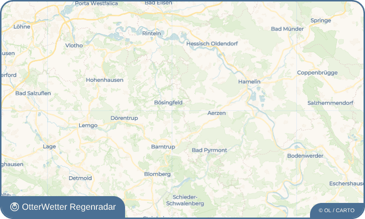 OtterWetter Regenradar-Widget Reine