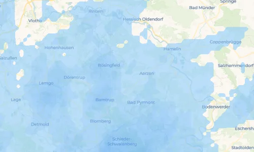 Regenradar Reinerbeck: aktuelle Niederschläge in Reinerbeck und Umgebung, Stand 21. Oktober 2026 um 3:40 Uhr