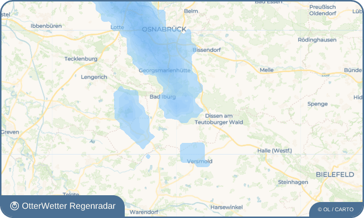 OtterWetter Regenradar-Widget Remsede